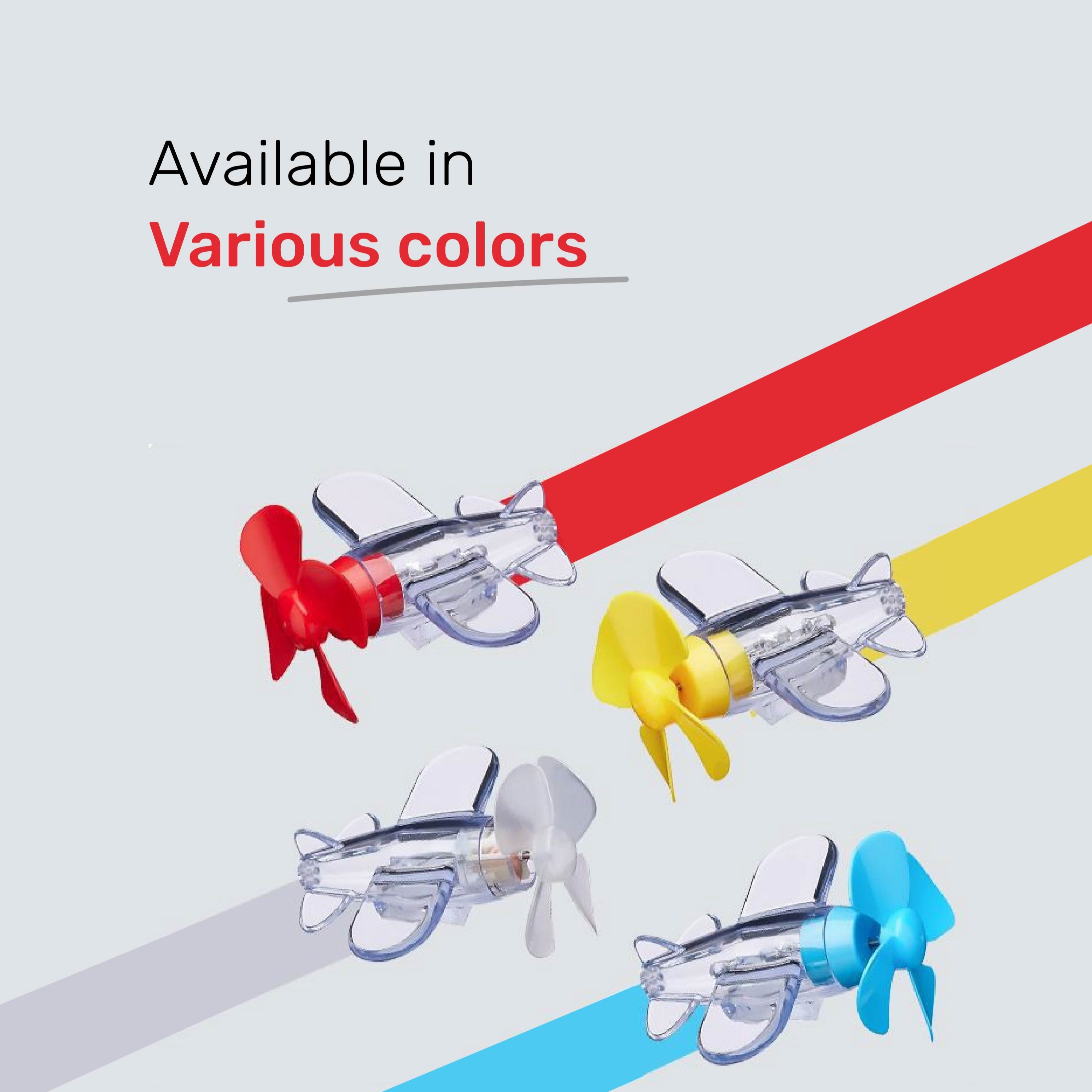 Homero Airplane Style Decorative LED Light for Car and Bike (Multicolor)