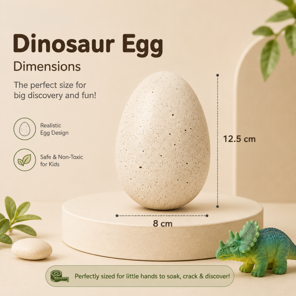 Homero Educational Water Soaked Dinosaur Egg for Kids