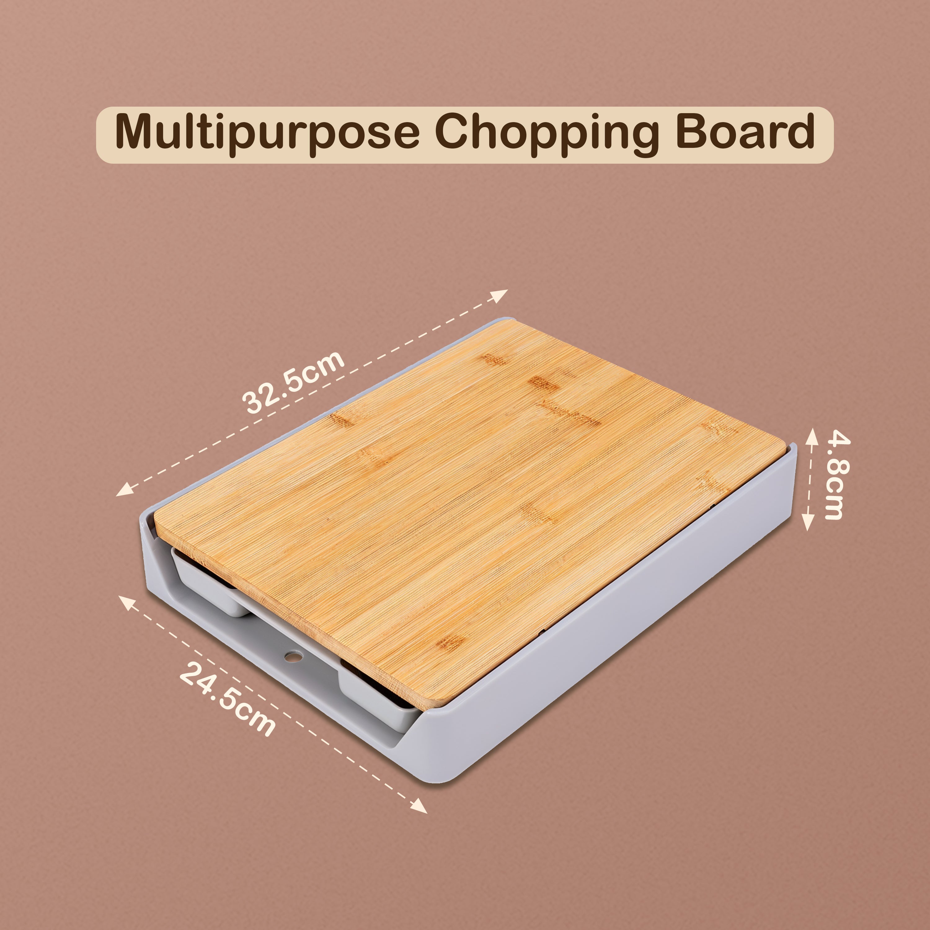 Homero Multipurpose Chopping Board with Removable Pull Out Drawer