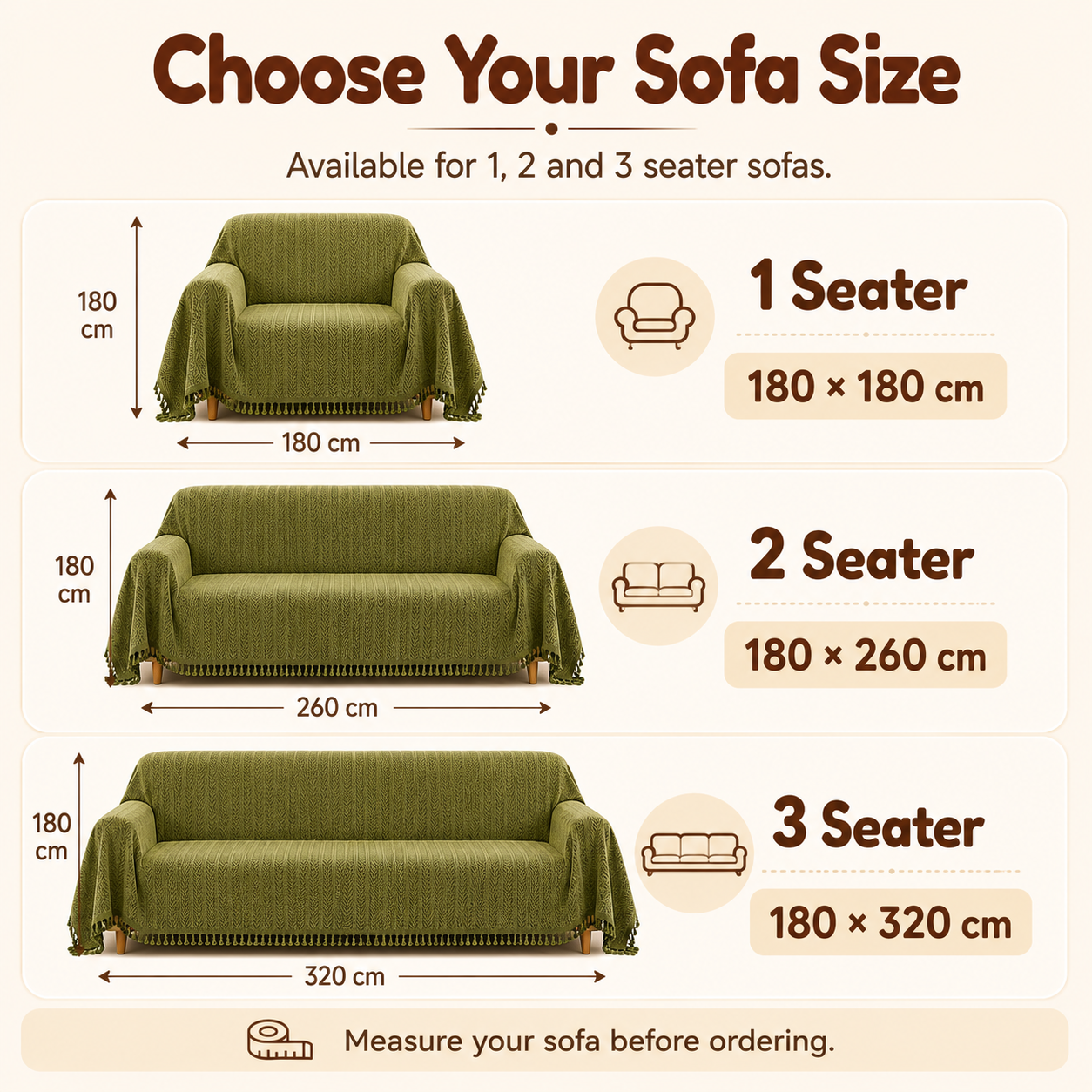 Reversible Elegant Chenille Fabric Wrinkle-Resistant Build Sofa Cover