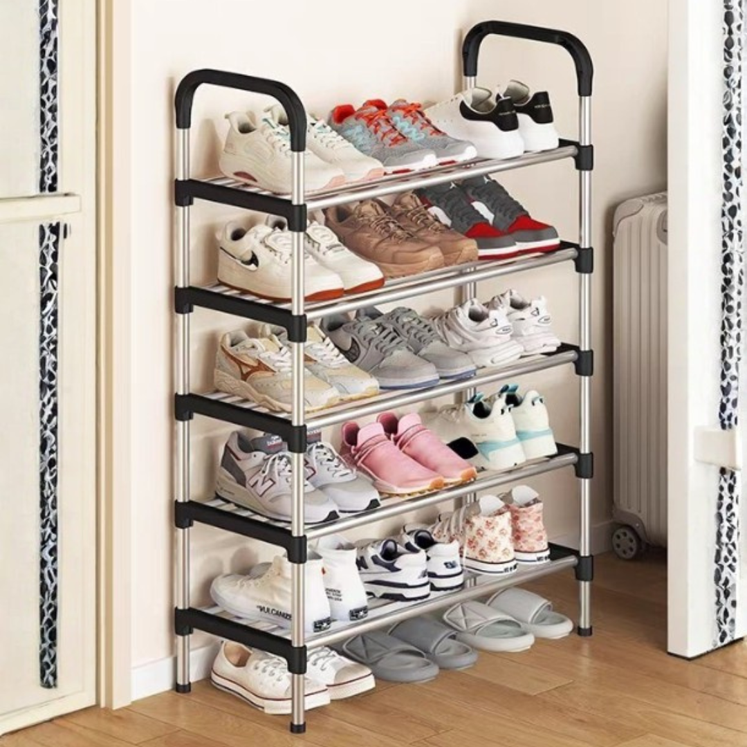 Multi Layer Stainless Steel Space Saving Shoe Stand