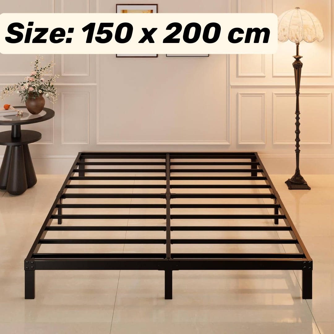 Heavy Duty Metal Bed Frame with Underbed Storage