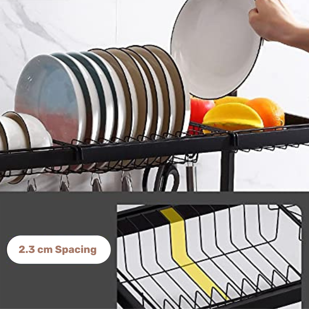HOMERO Adjustable Multipurpose Over Sink Dish Drying Rack 85cm