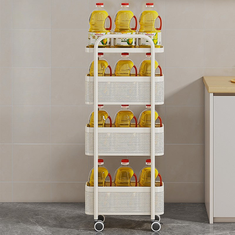 HOMERO 4-Layer Narrow Gap Storage Trolley (90cm Height)