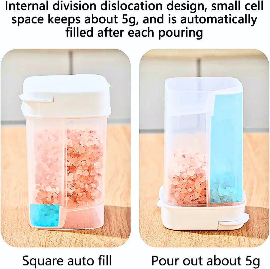 2-in-1 Multipurpose Seasoning Jar with Removable Partition