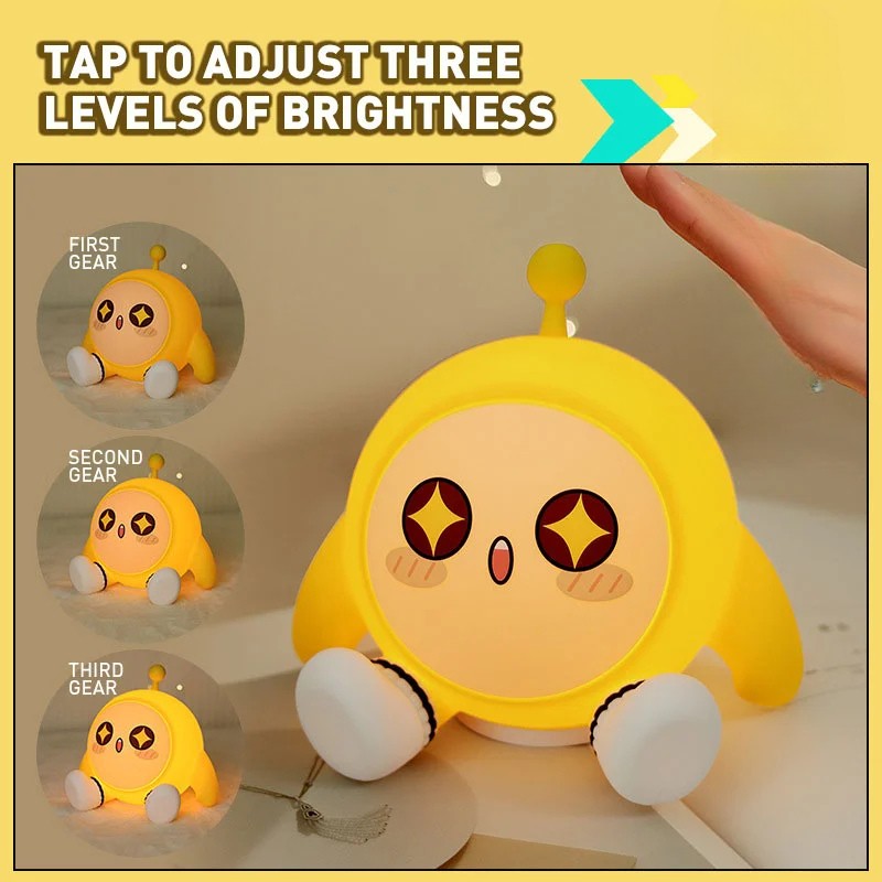 Cute Party Silicone 3 Stage Adjustable Night Light