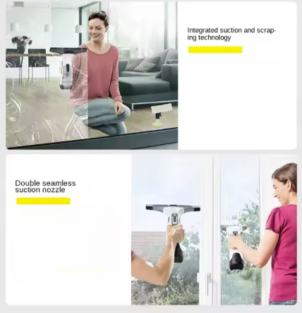Cordless Rechargeable Portable Glass Cleaner and Window Wiper Set