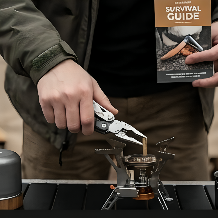 22 In 1 Stainless Steel Multi Tool with Detachable Scissors Survival Kit