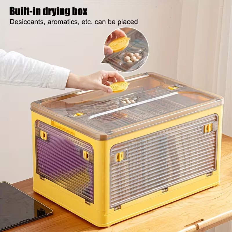 Multi-Purpose Foldable Storage Organizer Box with Wheels