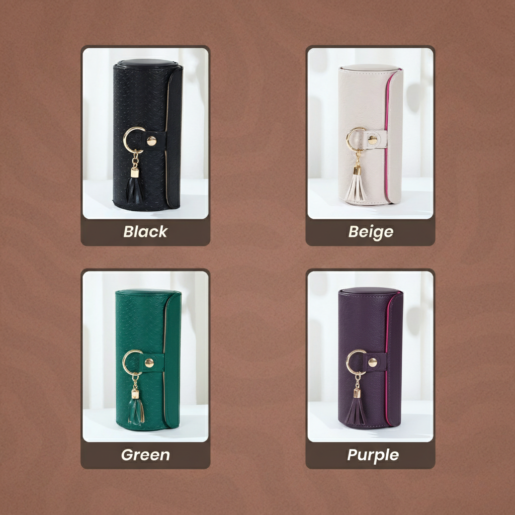 Homero Stylish and Portable 3-Layer Foldable Jewellery Case