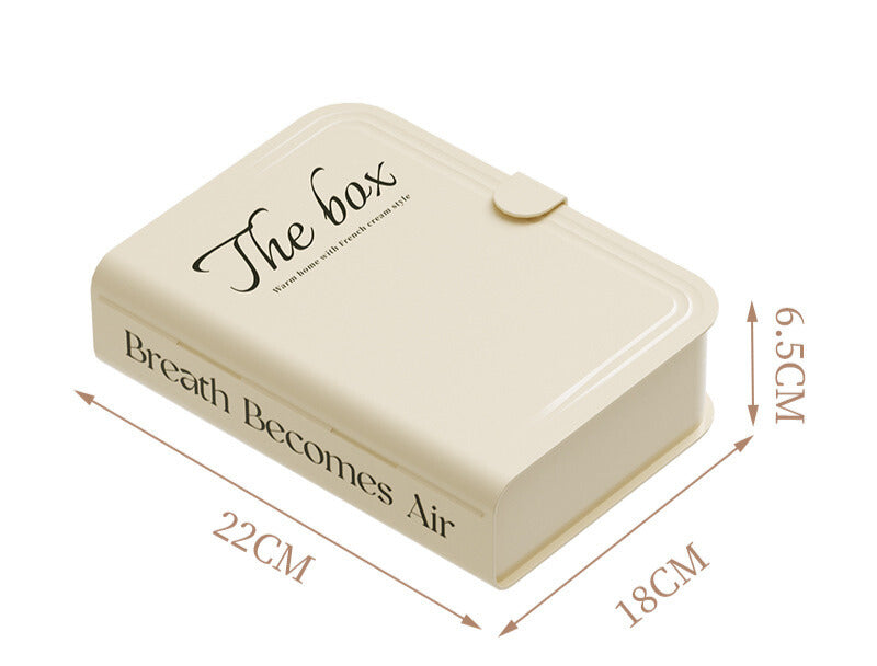 Elegant Book-Style Plastic Cord Organizer Boxes with Lid and 8 Compartment