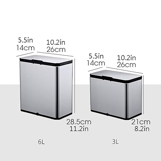 Hanging Trash Can with Cover for Kitchen