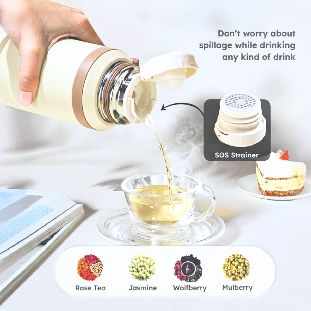 Homero Premium Stainless Steel Thermal Water Bottle - 800ml