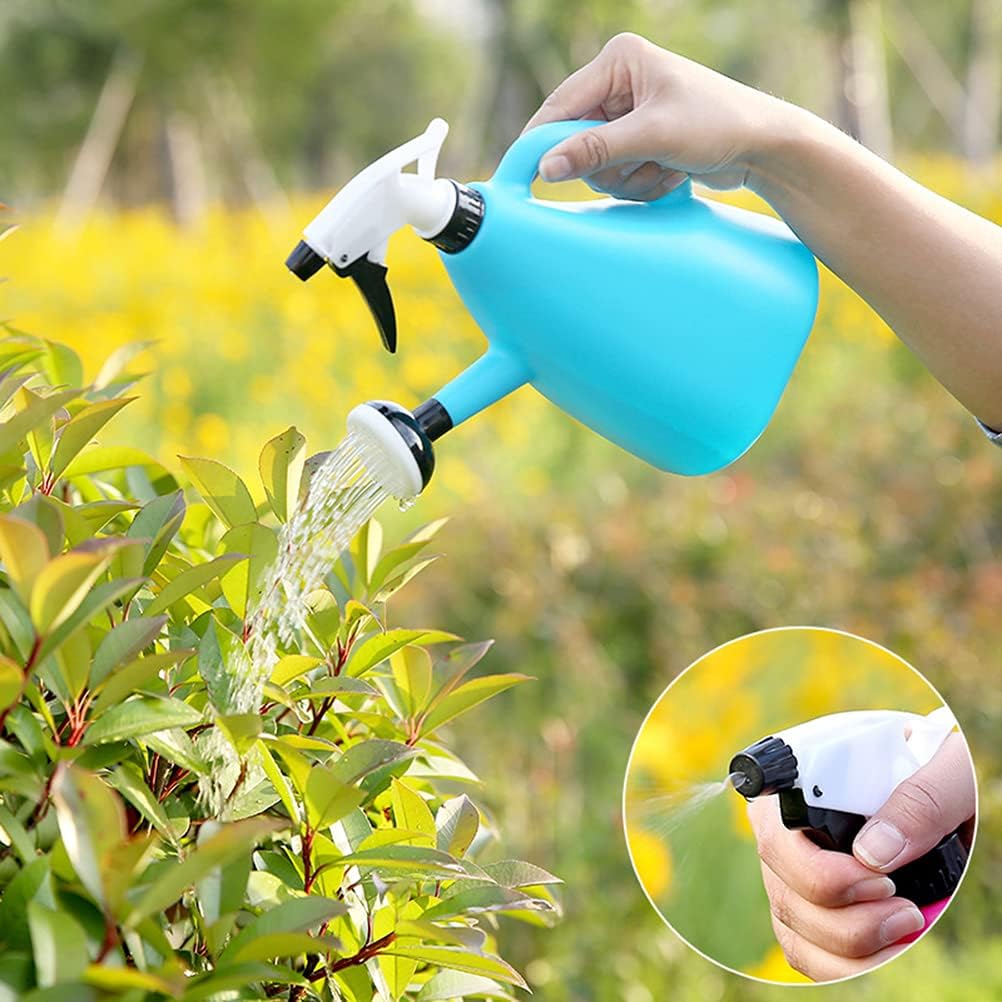 Durable Plastic Watering Can and Spray Bottle for Home Gardening