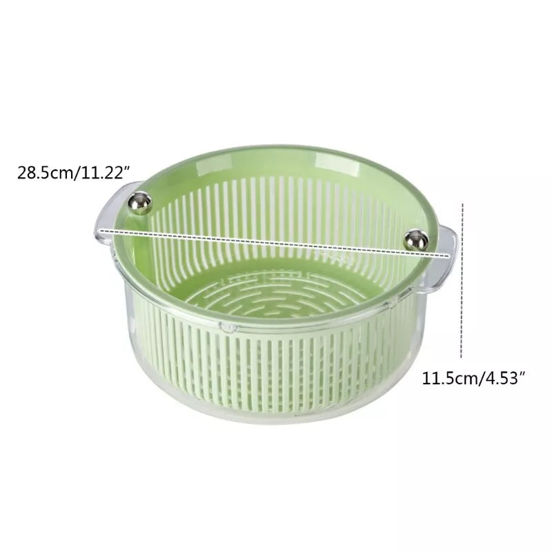 Double-Layer Multipurpose Rotating Drain Basket