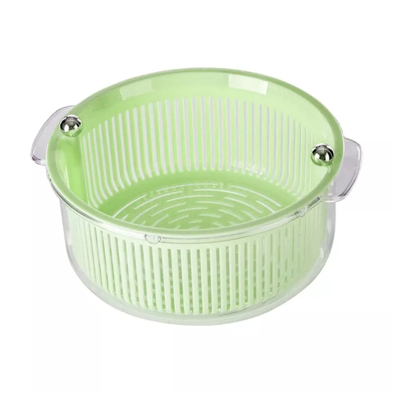 Double-Layer Multipurpose Rotating Drain Basket