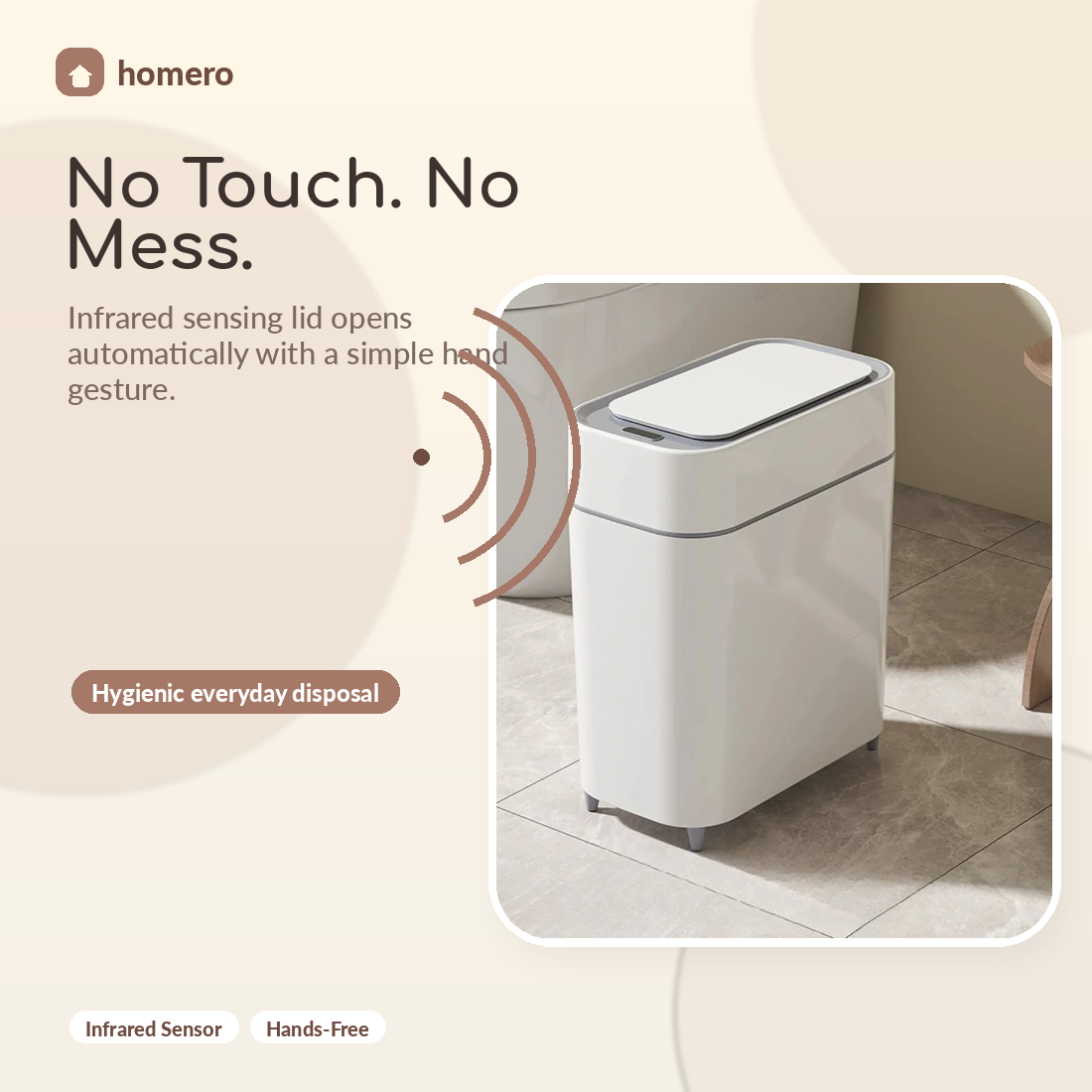 Automatic Touchless Motion Sensor Dustbin - 8L