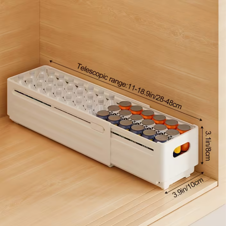 Multipurpose Expandable Sliding Stackable Storage Organizer