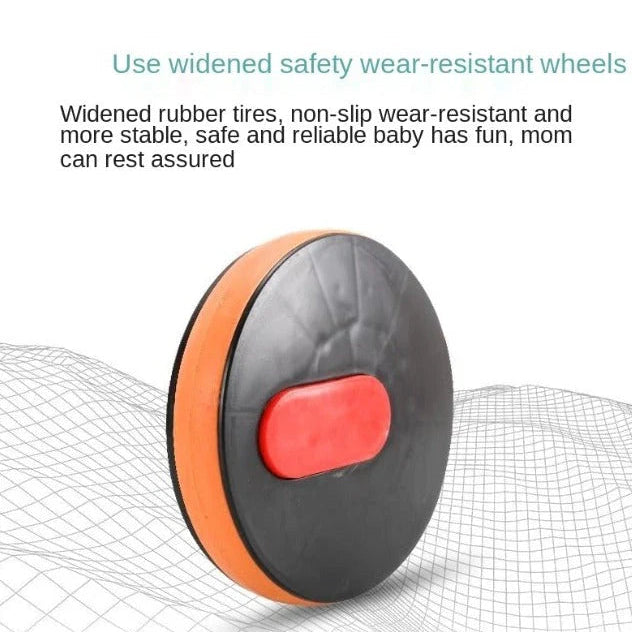 Homero Kids Sensory Balance Scooter with Handrail Outdoor Training Toy (Red Color)