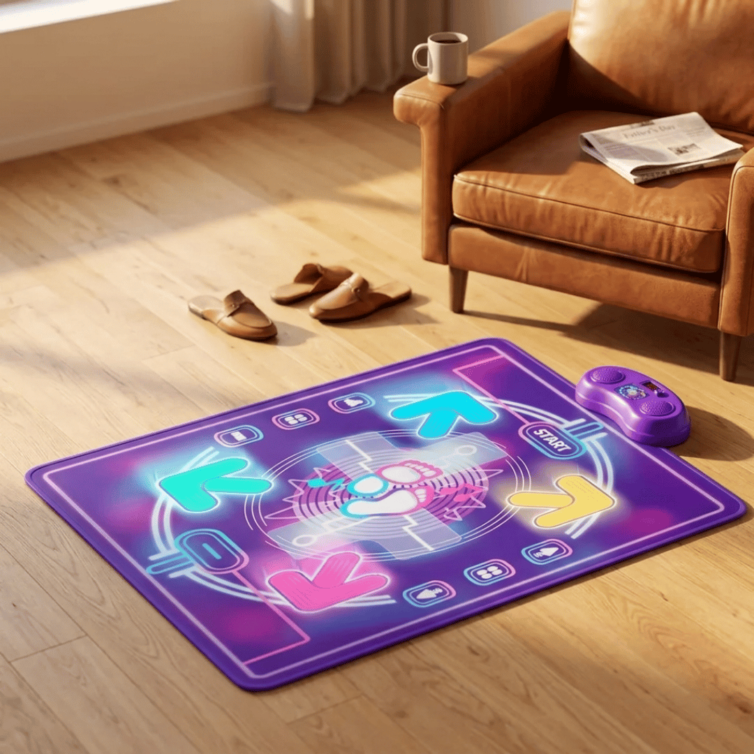 Homero 6 Game Modes Musical Dance Mat with Bluetooth - 90x90cm