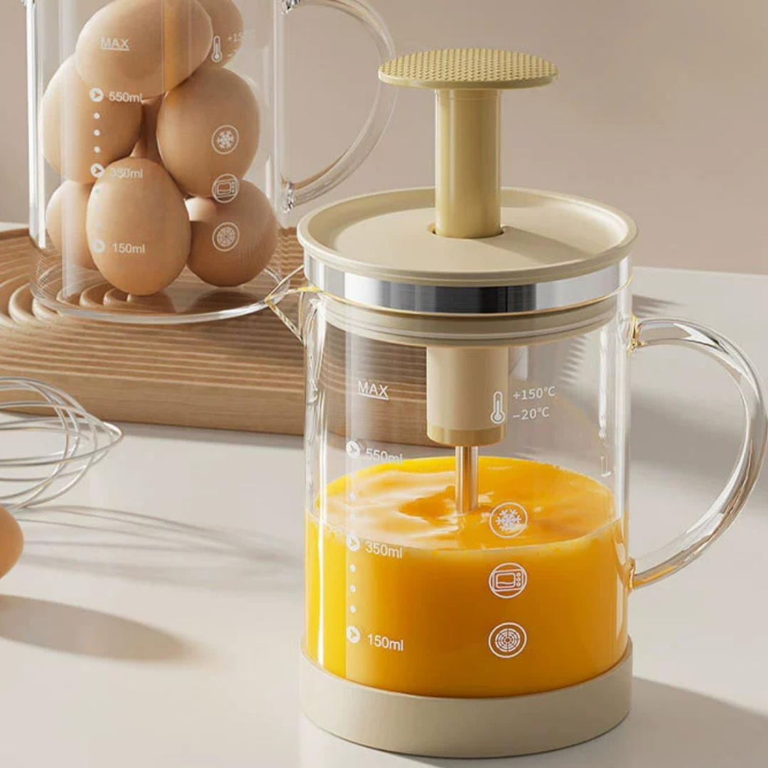 Homero Multi-Purpose Semi-Automatic Easy Operation Manual Mixing Jar - 550ml Capacity