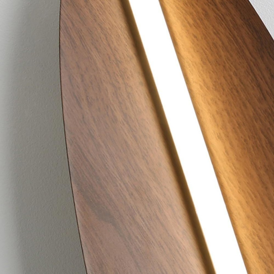 HOMERO Brown Leaf Design Modern LED Wall Lamp