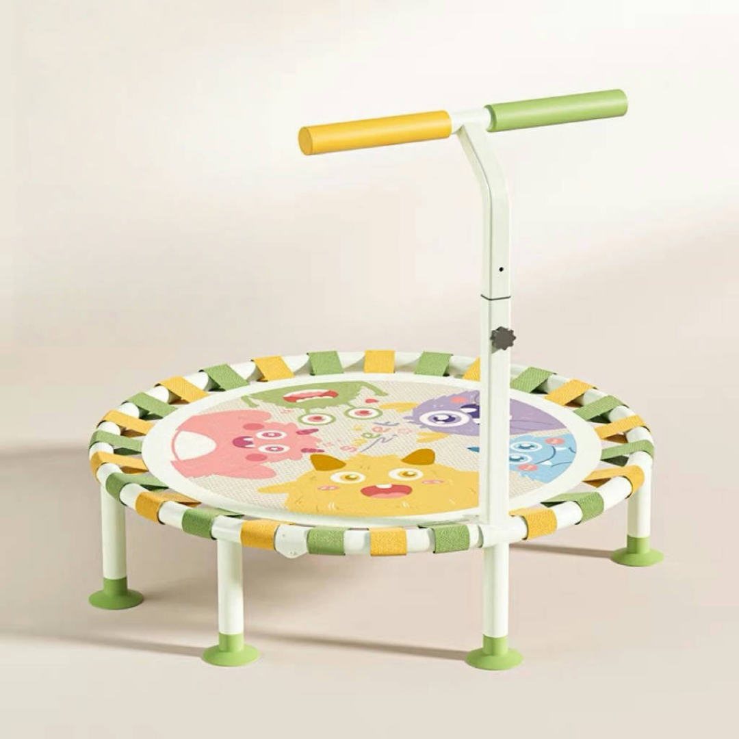 Homero Foldable Kids Trampoline with Safety Lock and Jump Surface