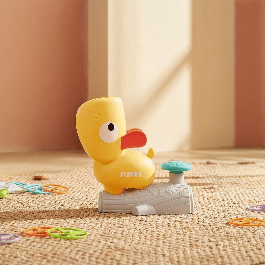 Homero Flying Disc Launcher Interactive Play Toy Duck Set