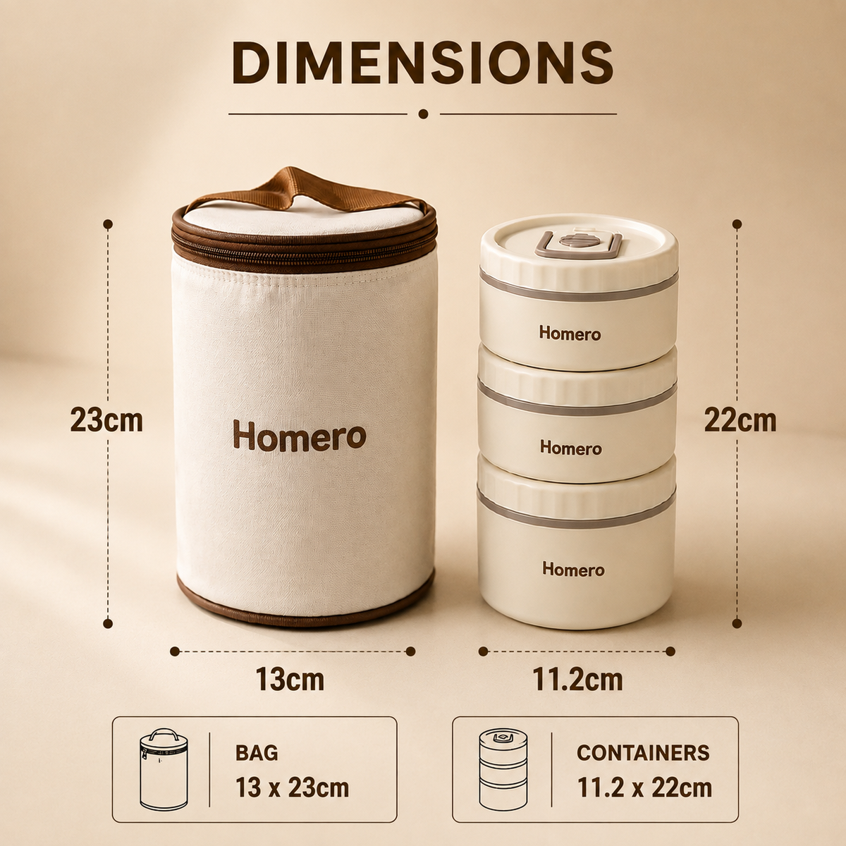 Portable Insulated Stainless Steel Lunch Box with Leakproof Bag