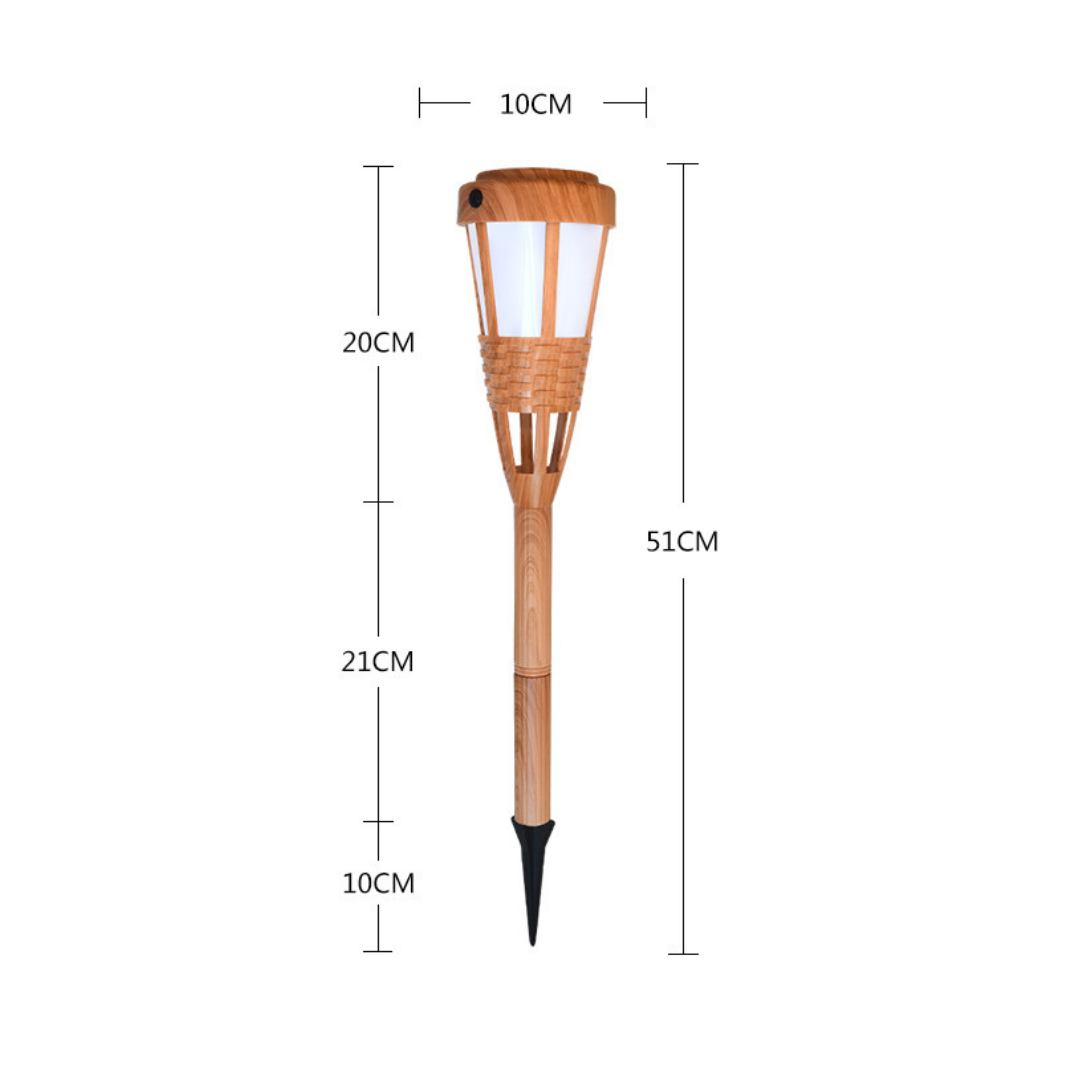 Homero Solar Flame Garden Light Outdoor Waterproof Design