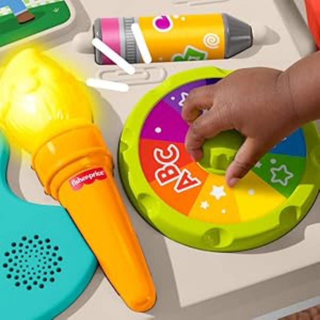 HOMERO  4-in-1 Laugh Learn Educational Activity Table with Musical Easel Toy
