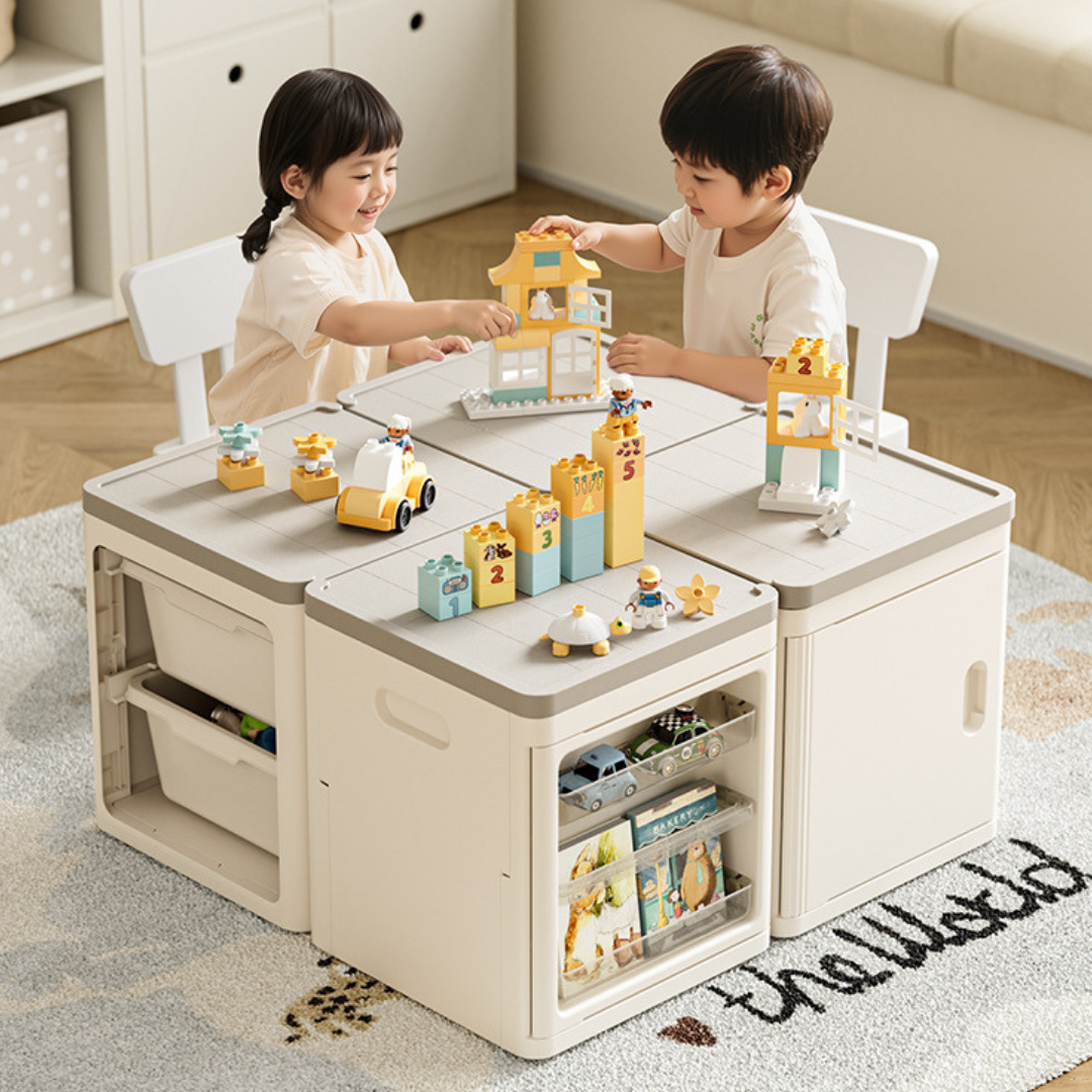 HOMERO Multipurpose Modular Stacking Storage Box with Two Way Door