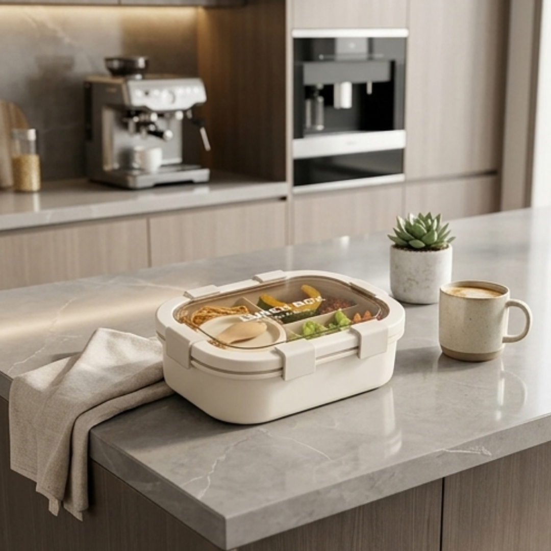 Premium Divided  Airtight Leakproof Lunch Box with Soup Bowl