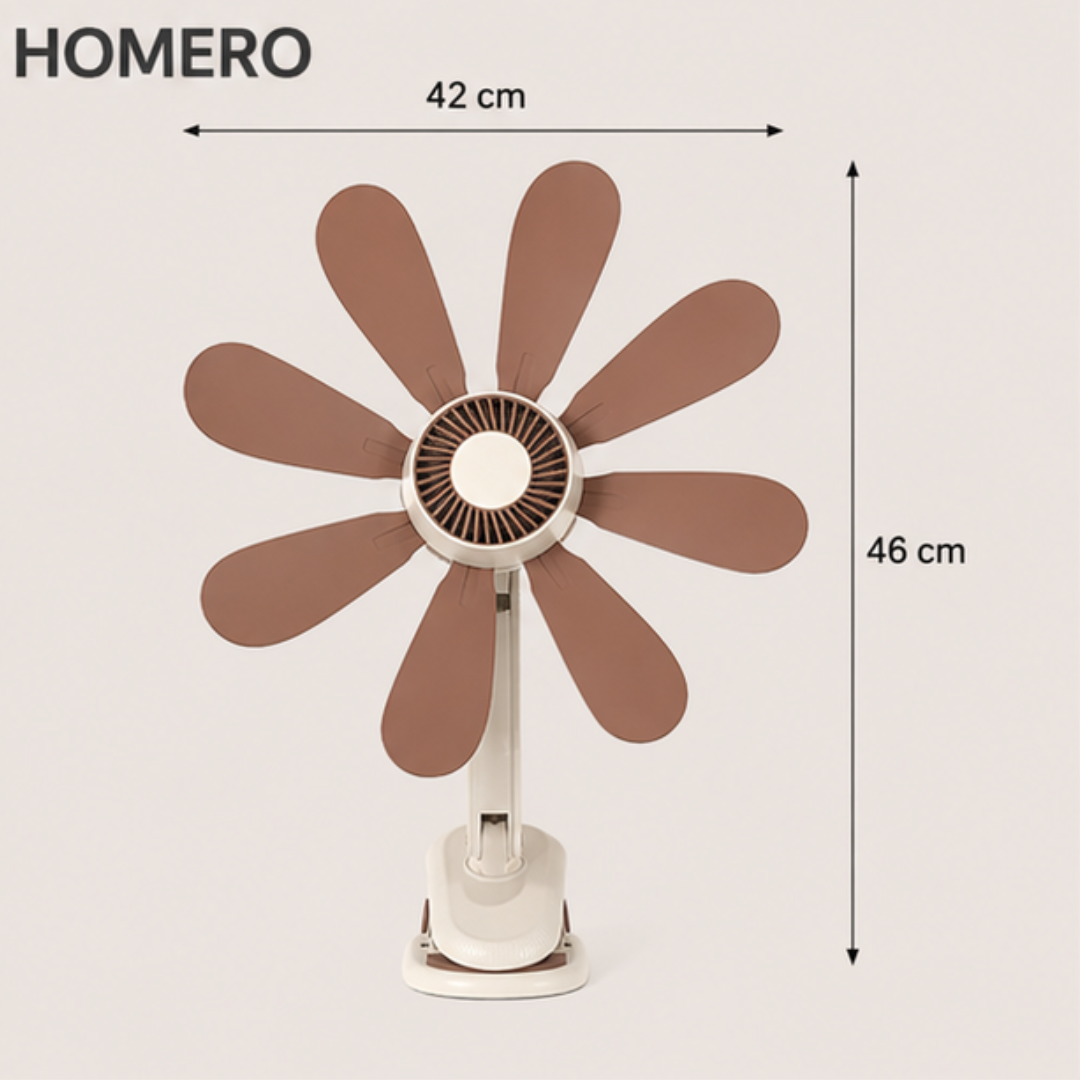 8 Blade High Airflow Clip On Electric Cooling Fan