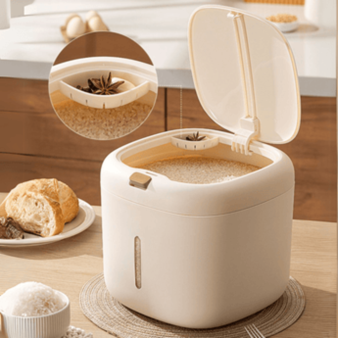 HOMERO Multi-Purpose Airtight Double Seal Grain Storage Container Lid