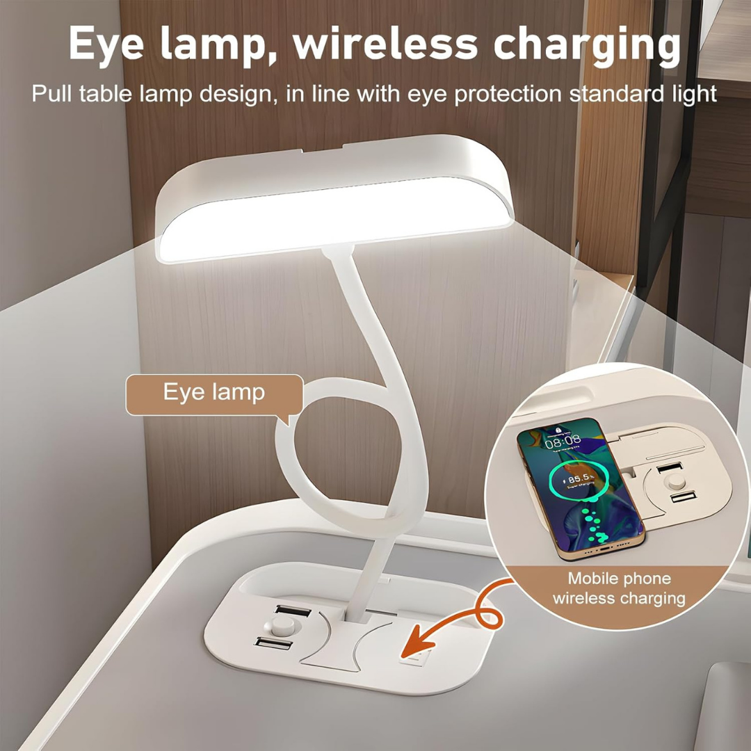 Homero Premium Foldable Bed Table Adjustable Height Multifunction Table with Light