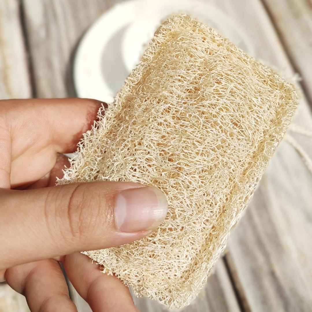 Homero Reusable Long Lasting Natural Cleaning & Bathing Loofah Pads