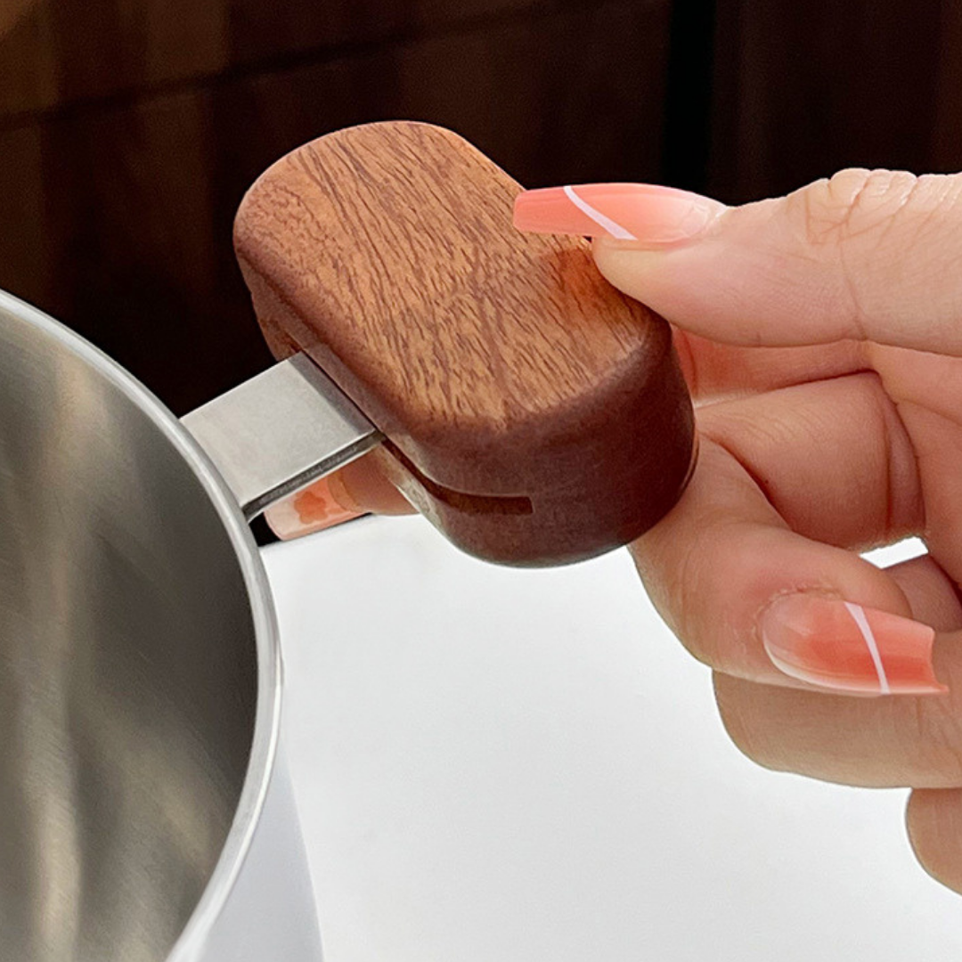 HOMERO Multi-Purpose Stainless Steel Steamer Pot Set with Wooden handle