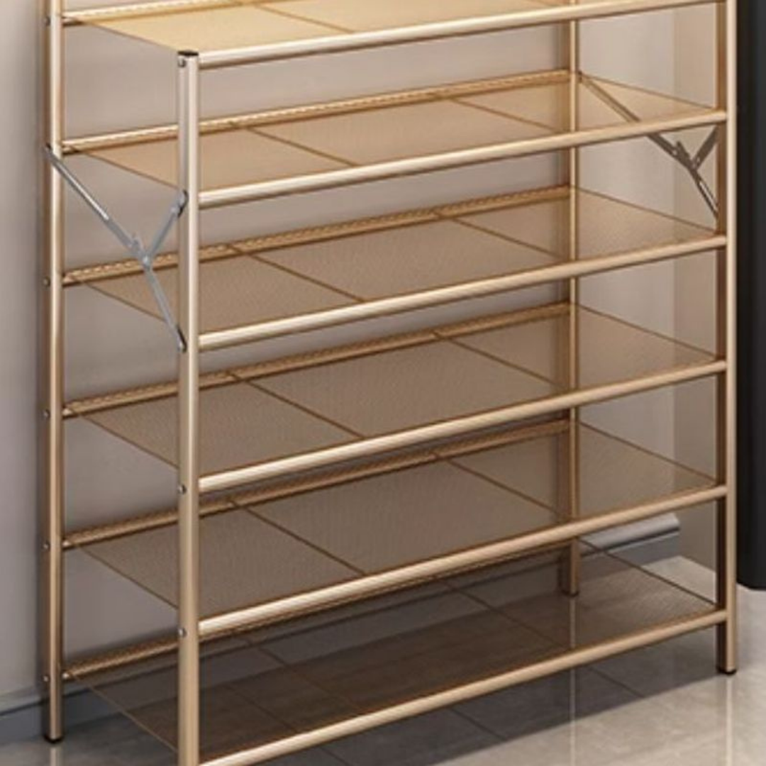 HOMERO Multi-Purpose Foldable Spacious & Practical Storage Organizer Metal Shoe Rack