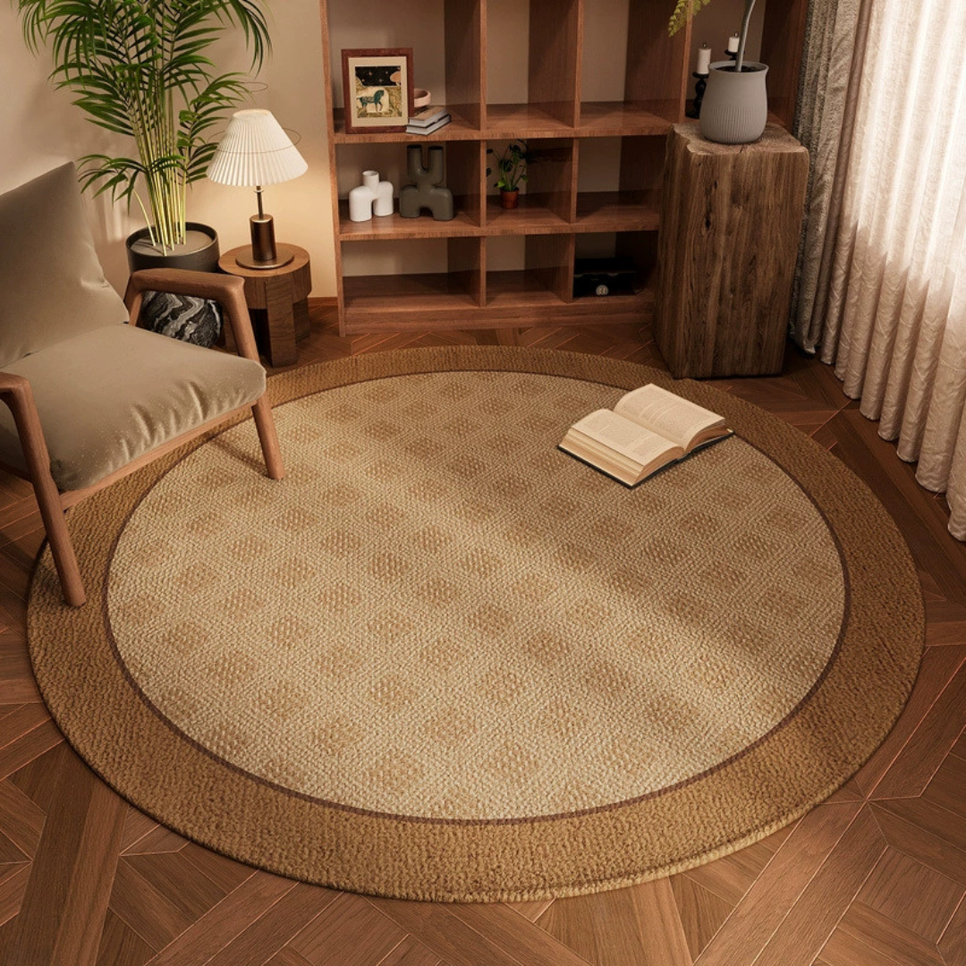 HOMERO Luxurious Round Modern Minimalist Rug 100cm