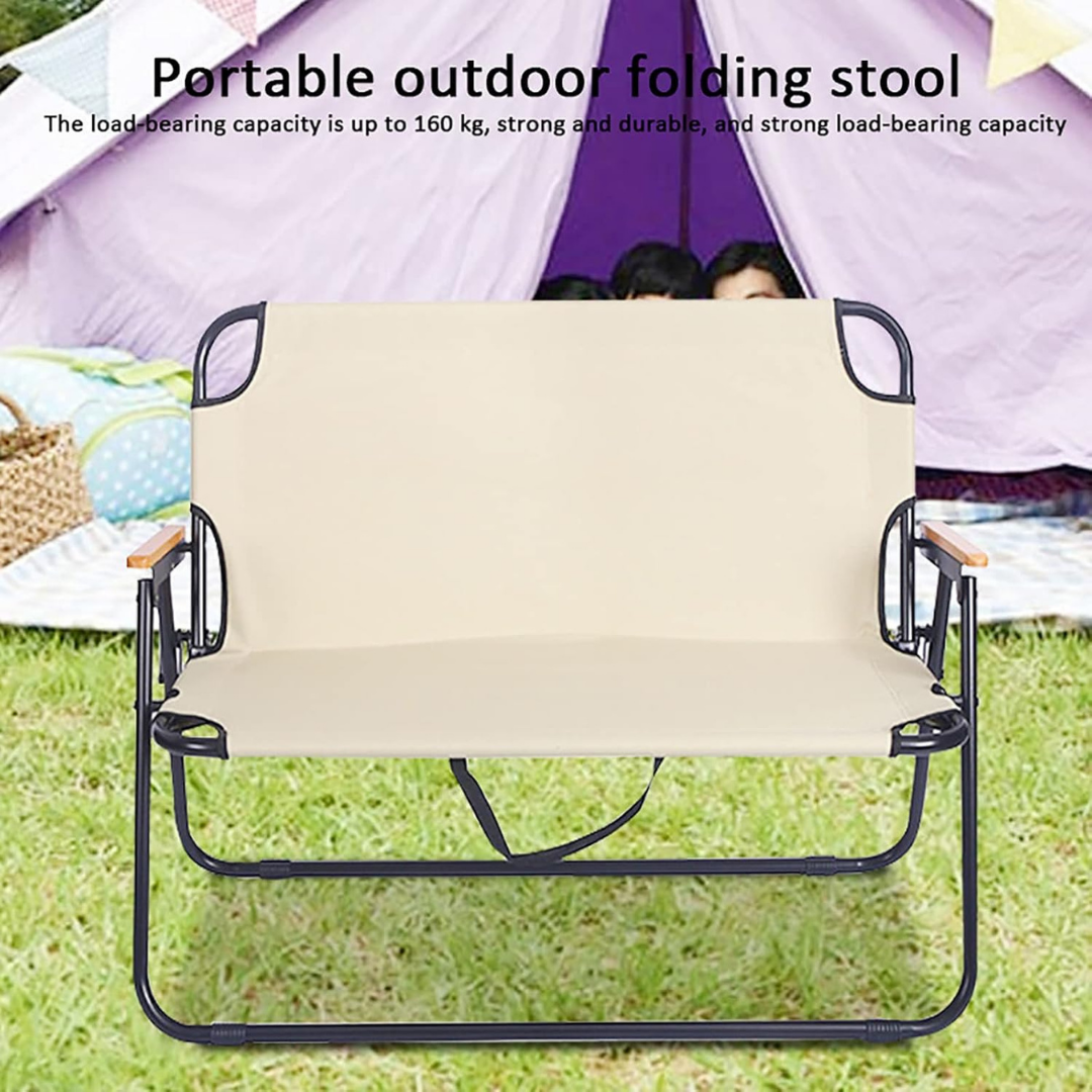 Homero Portable Outdoor Double Folding Chair Premium 600D Oxford Cloth Design