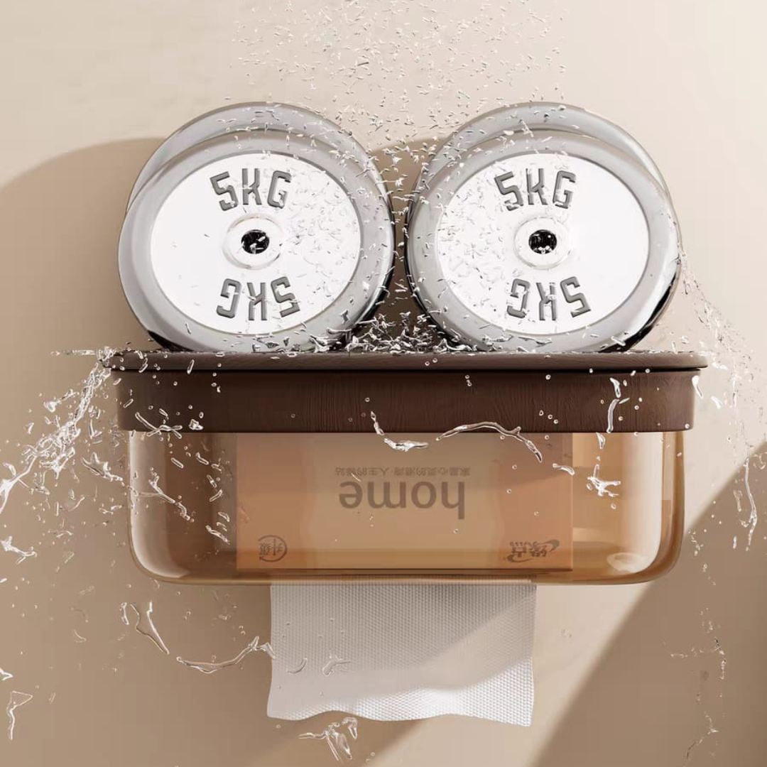 Wall Mounted Dual Strong Suction Support Waterproof Bathroom Storage Box