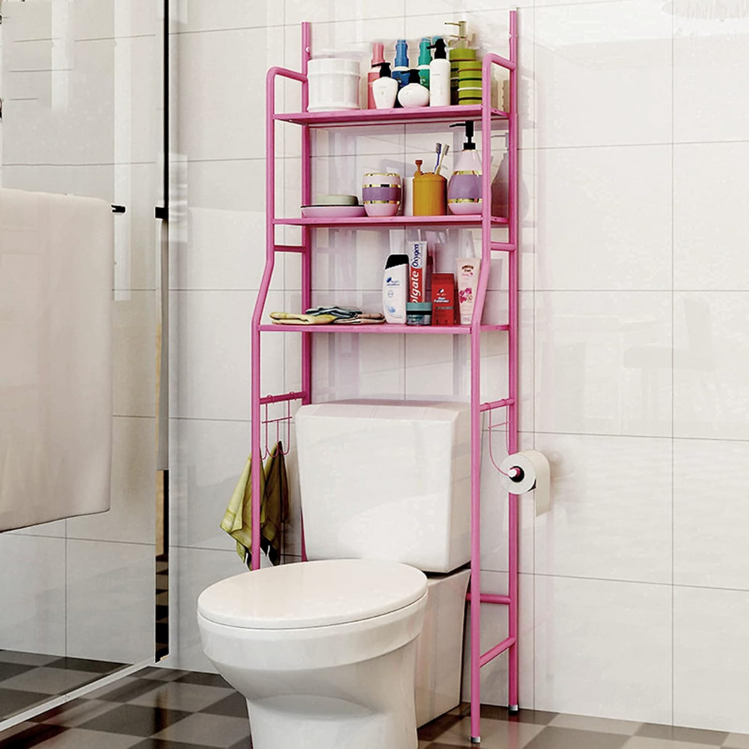 Over The Toilet 3 Layer Stainless Steel Storage Rack - 160cm