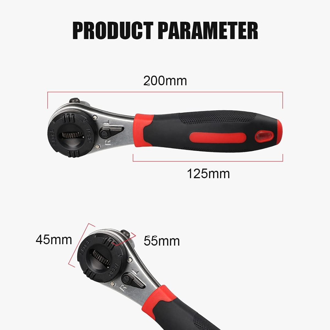 HOMERO All-in-One Adjustable Ratchet Wrench  (6-22mm Size)