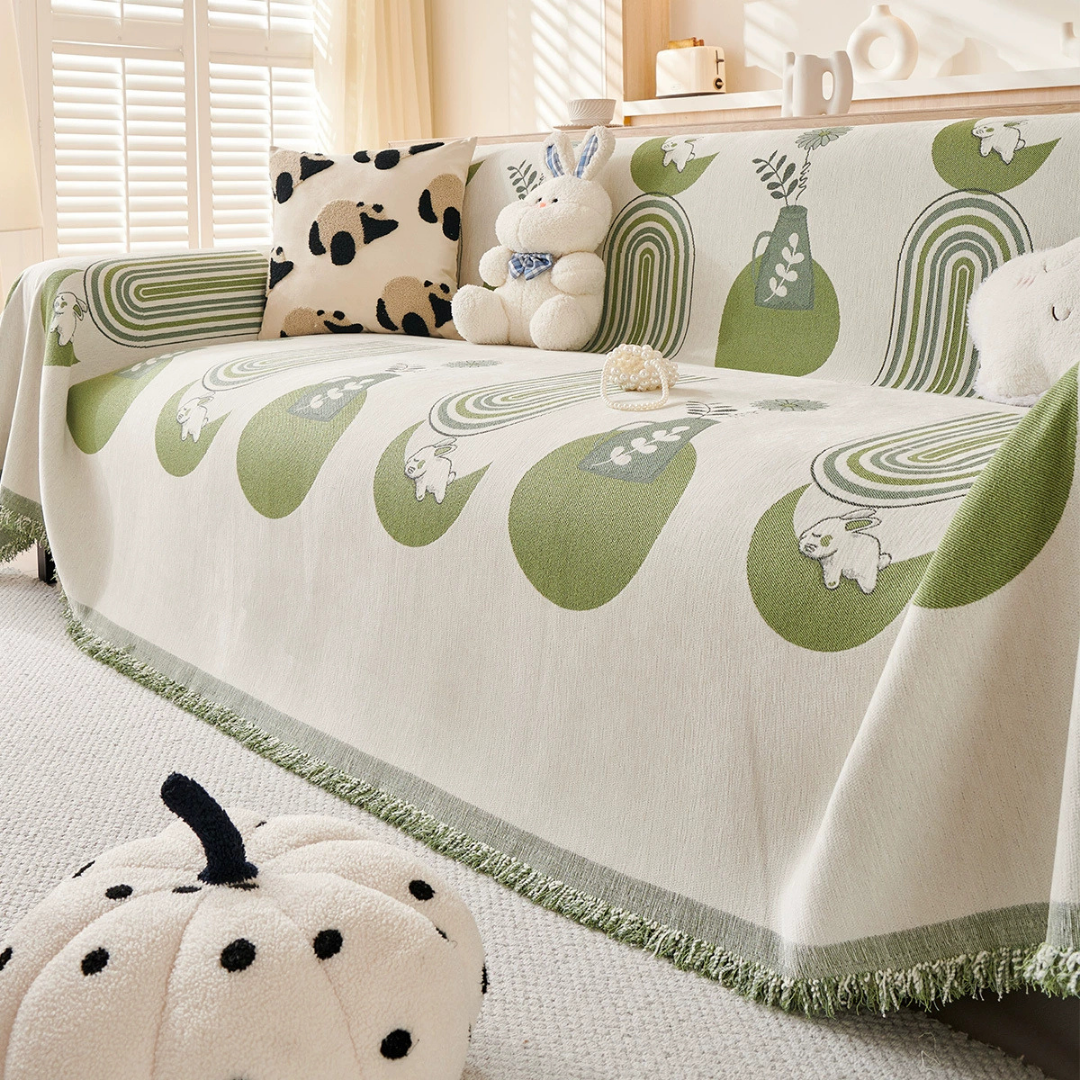 Premium Decorative Living Room Throw Blanket Chenille Sofa Cover