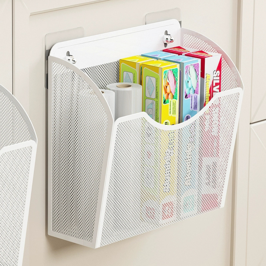 Premium Mesh Wall Mounted Multi-Use Storage Rack