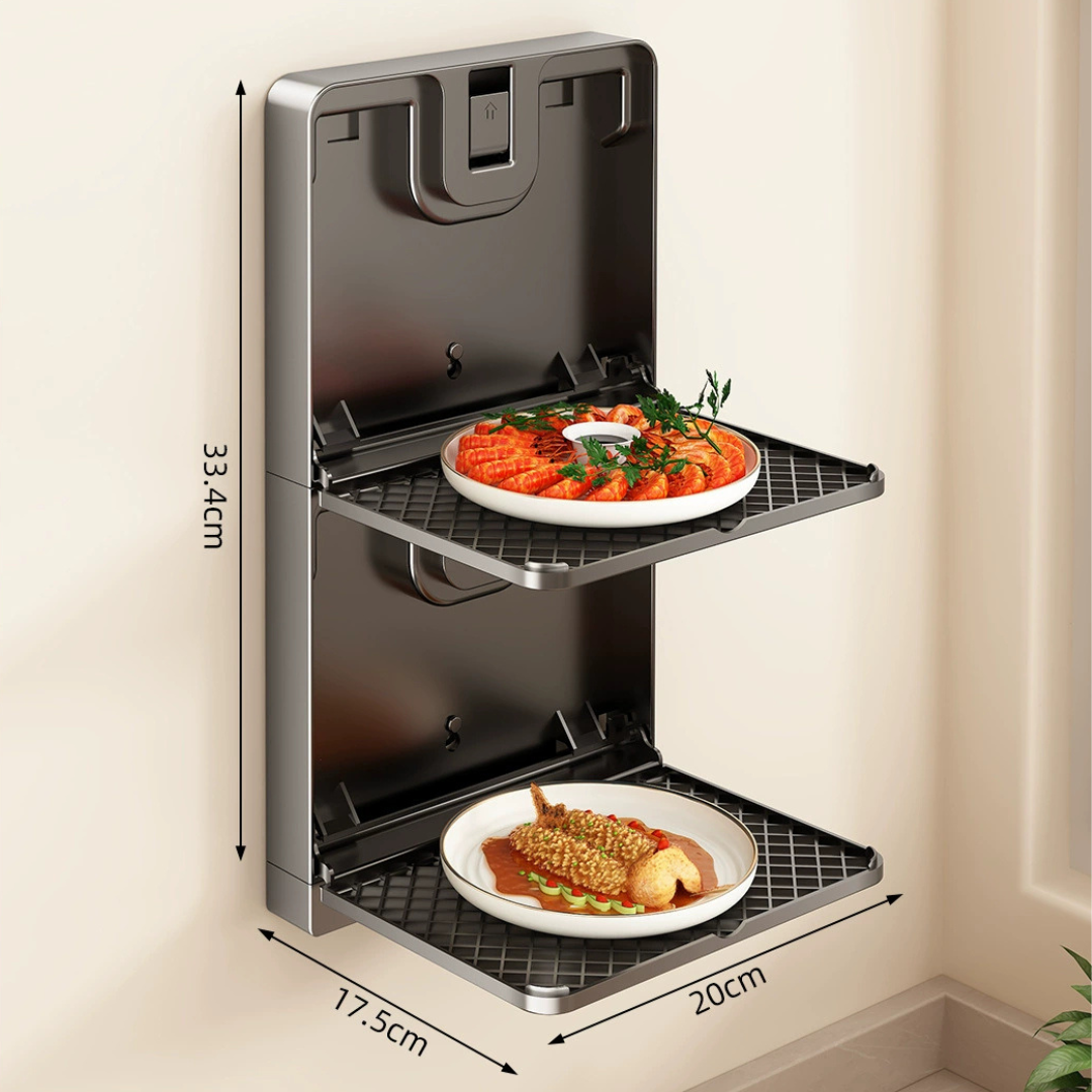 Multi Purpose Wall Mounted Foldable Kitchen Storage Rack