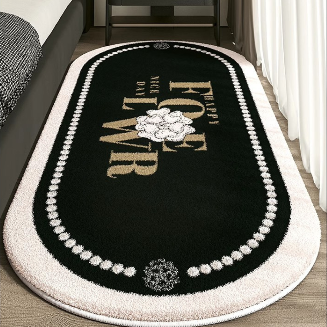 Homero Ultra Soft Cashmere Touch Bedroom Mat Non Slip Surface 60x180CM
