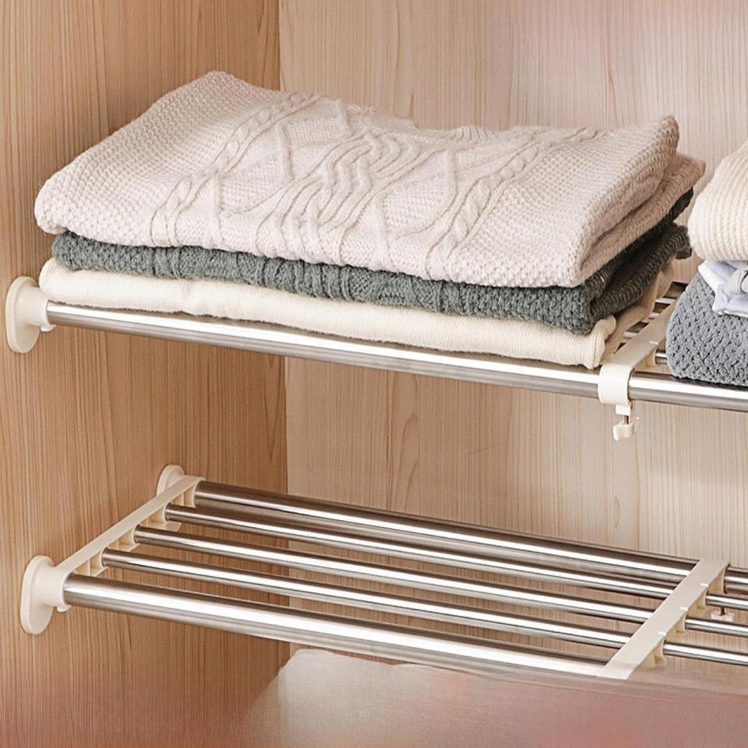 Multipurpose Adjustable Stainless Steel Storage Rack