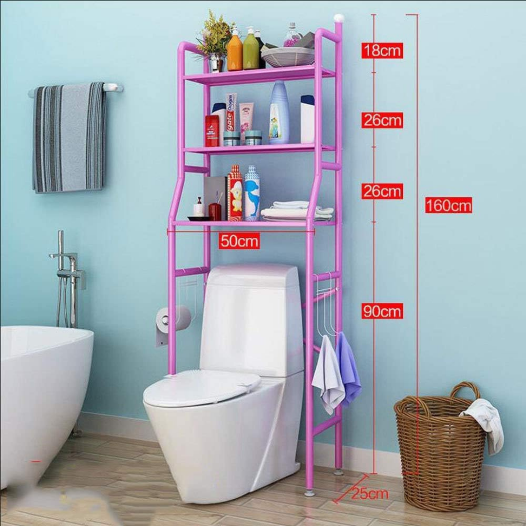 Over The Toilet 3 Layer Stainless Steel Storage Rack - 160cm